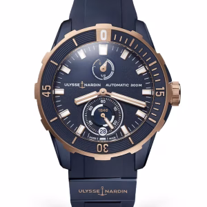1185-170-3-Blue Ulysse Nardin Diver 44 mm Otomatik Saat 1185-170-3/BLUE