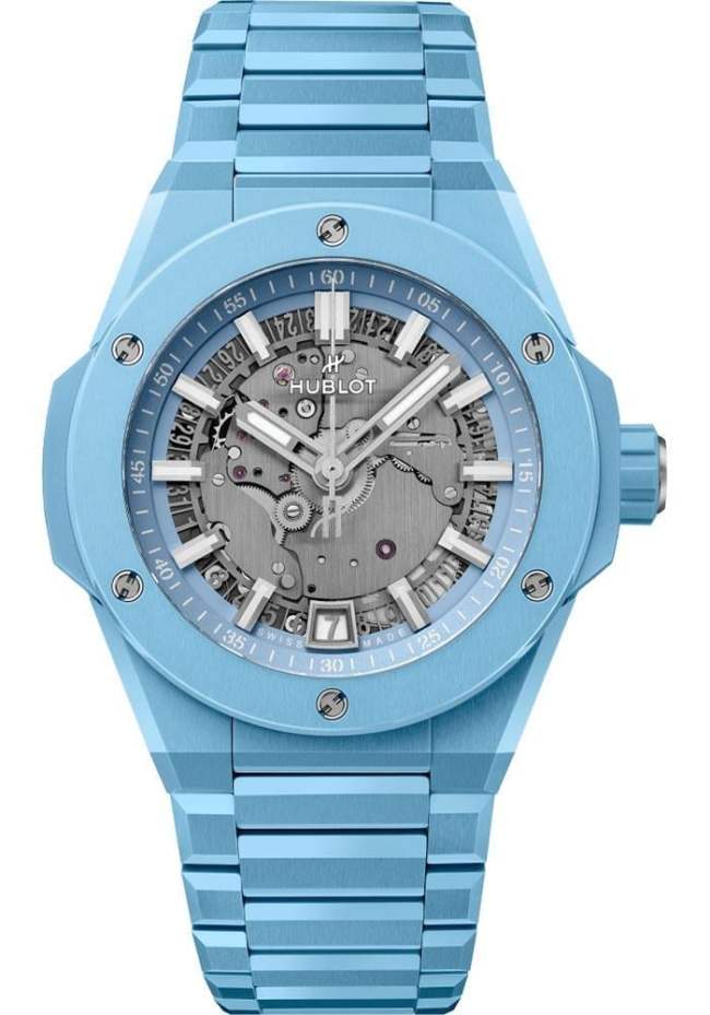 456.EX.5120.EX Hublot Big Bang Integrated Time Only Sky Blue Ceramic 456.EX.5120.EX