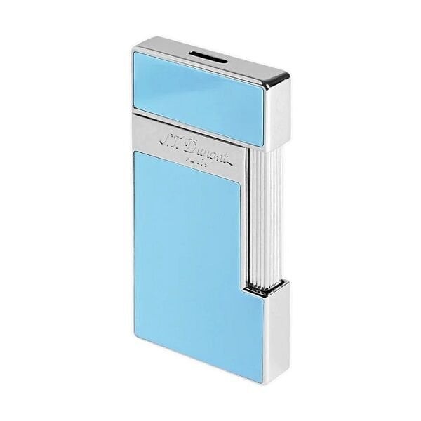 S.T. Dupont Slimmy Silver & Mavi Lacquer Çakmak 28007